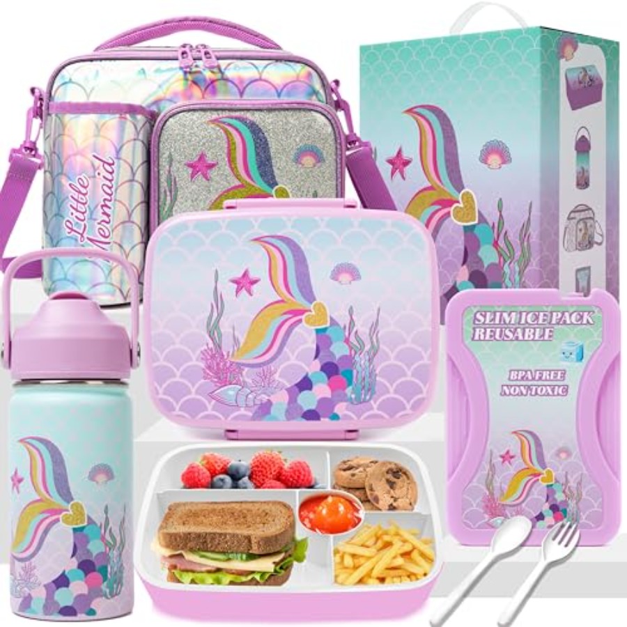 Stainless Bento Box - Mermaid Bento Box for Lunch Boxs