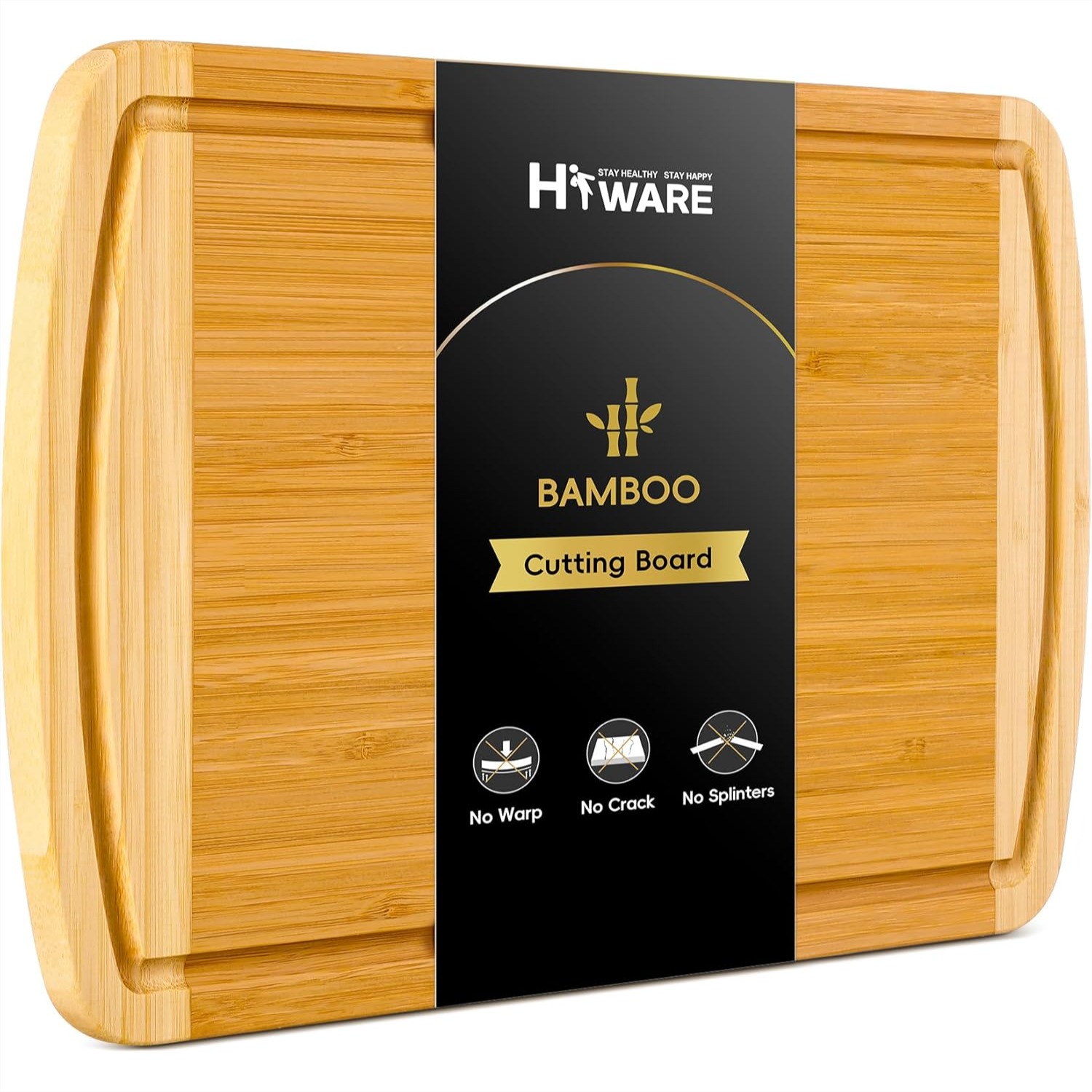 Meal Prep Juice - Large Bamboo Cutting Board with Juice