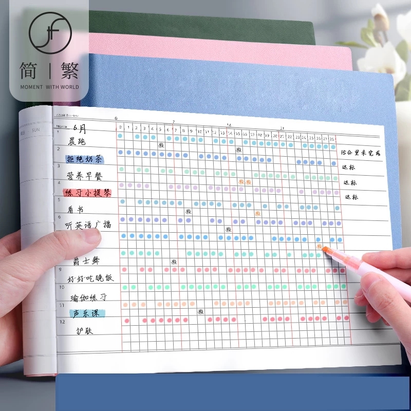 Meal Prep Weekly - Student Check-in Planner Notepad Time Management