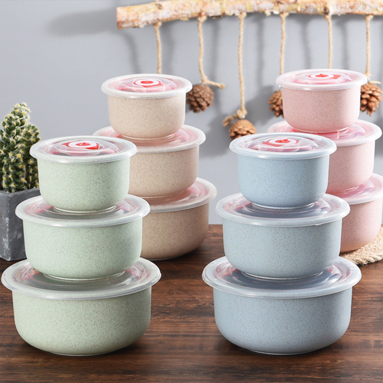 Meal Prep Kit - 3pcs Food Storage Containers Bento Box