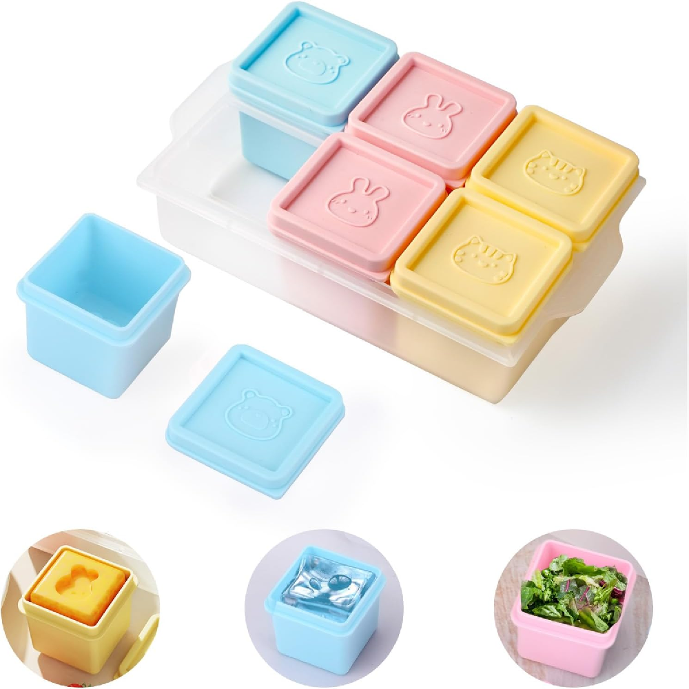Meal Prep Oatmeal - 1 pack of 6 silicone food