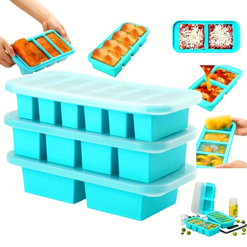 Meal Prep Oatmeal - 2 or 3-piece Silicone Freezer Tray