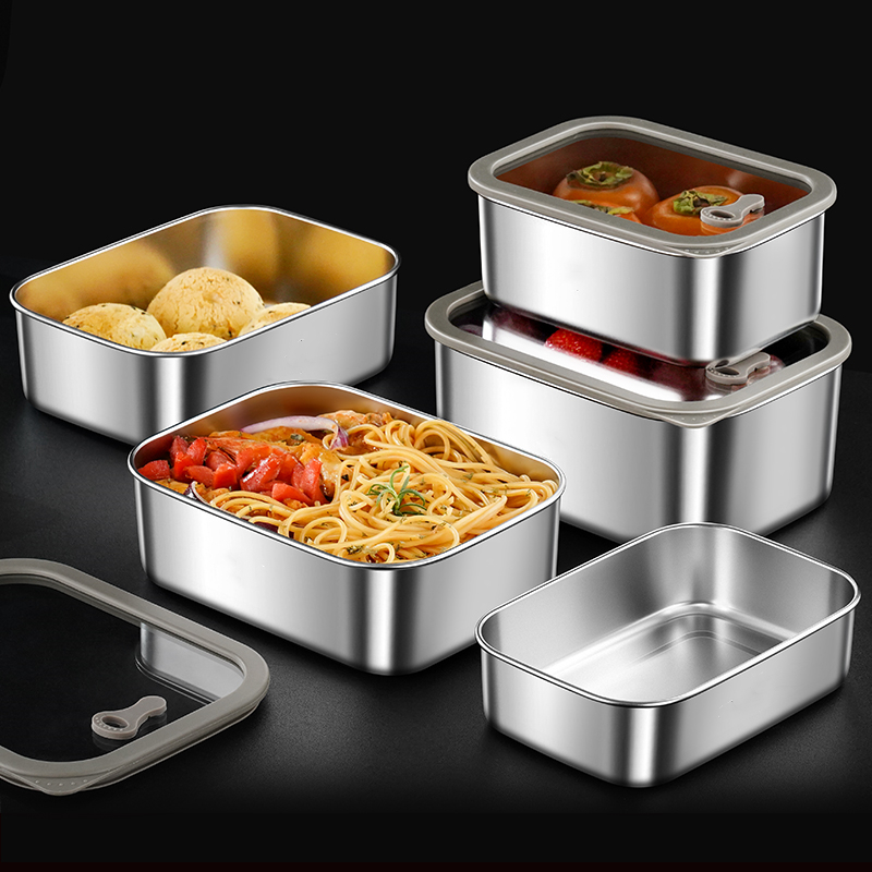 Stainless Bento Box - 99.9% Anti-bacterial Crisper LFGB Certificated 316L