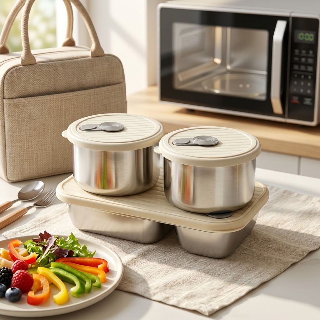 Microwave Safe 304 Stainless S - Meal Prep Kit review and price