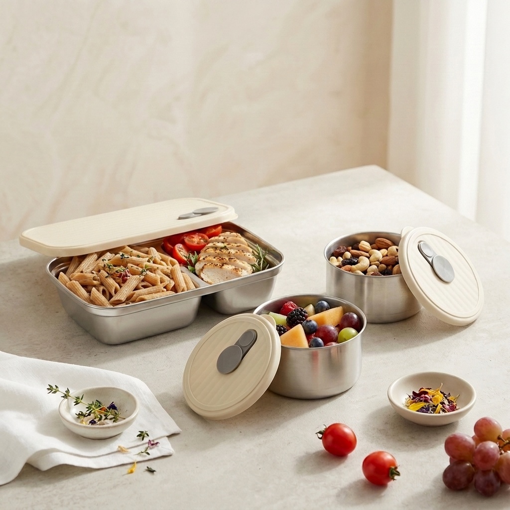Microwave Safe 304 Stainless S - Meal Prep Kit review and price