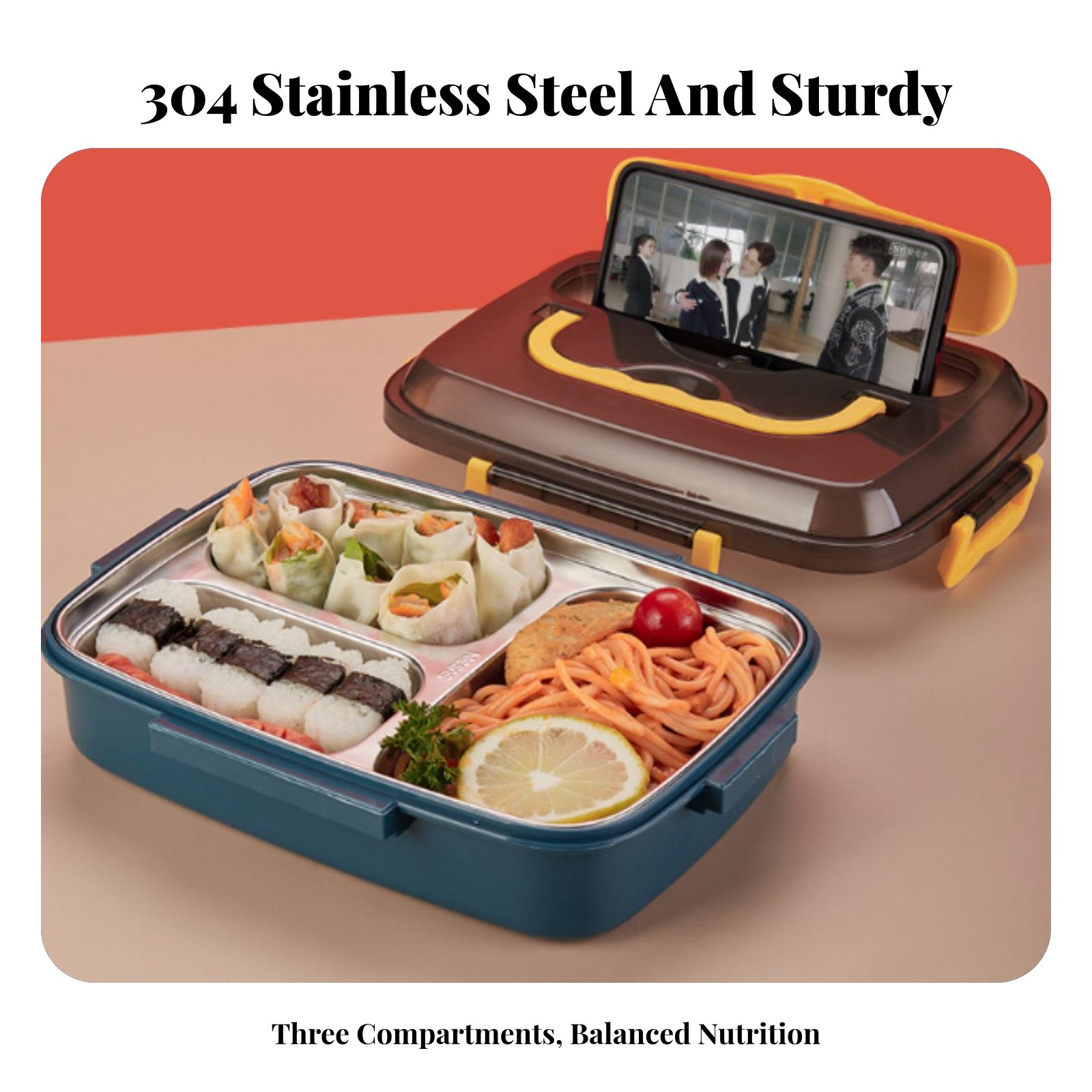 304 Stainless Steel Lunch Box, - Stainless Bento Box review and price