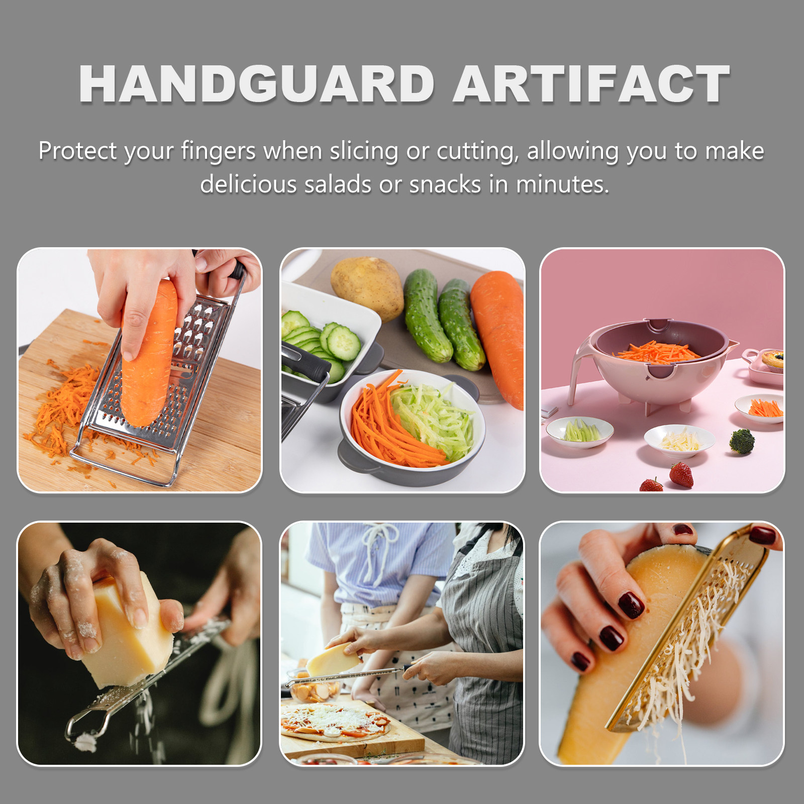 2Pcs Food Safety Holder Sturdy - Mandoline Slicer Guard review and price