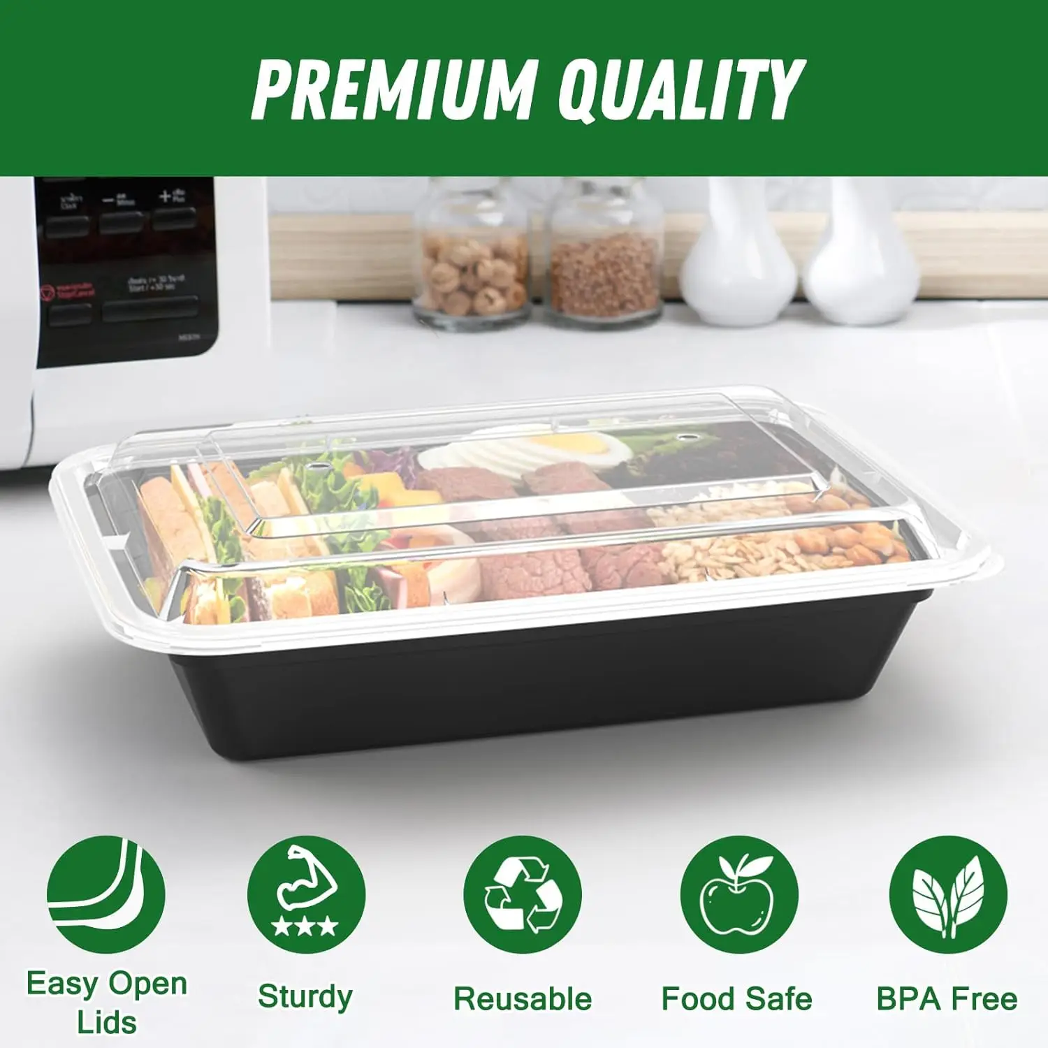 50 Pack (100-Piece) 32 oz Meal - Meal Prep Easy review and price