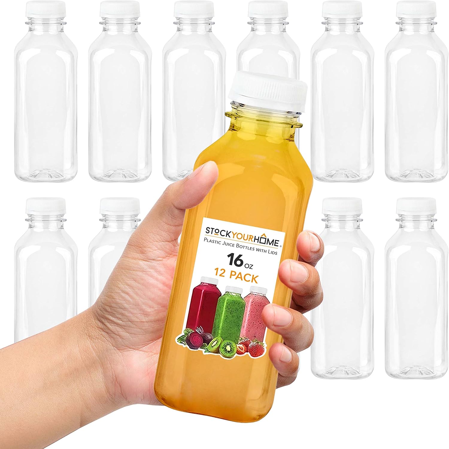 16 oz Clear Plastic Juice Bott - Meal Prep Juice review and price