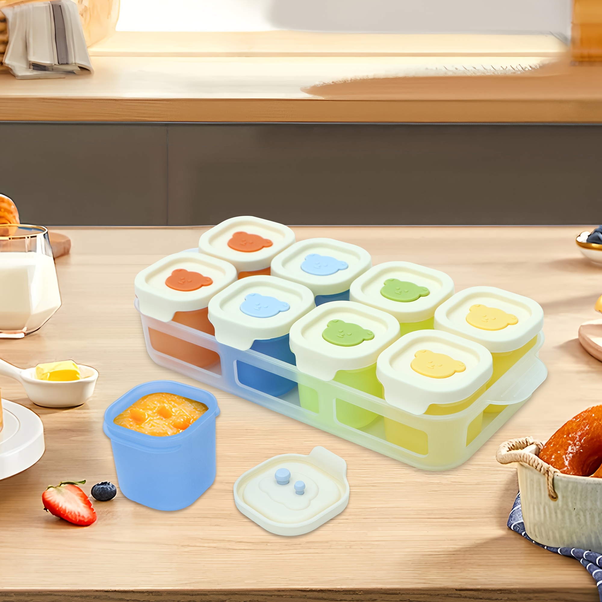 9pcs Silicone Food Storage Con - Meal Prep Oatmeal review and price