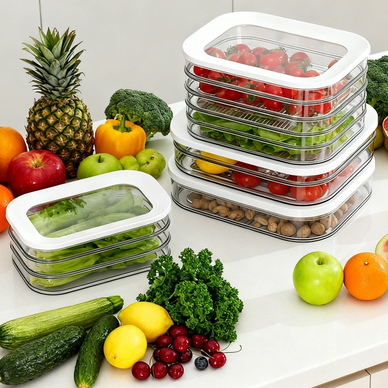 Meat Container for Fridge Baco - Meal Prep Jars With Lids review and price