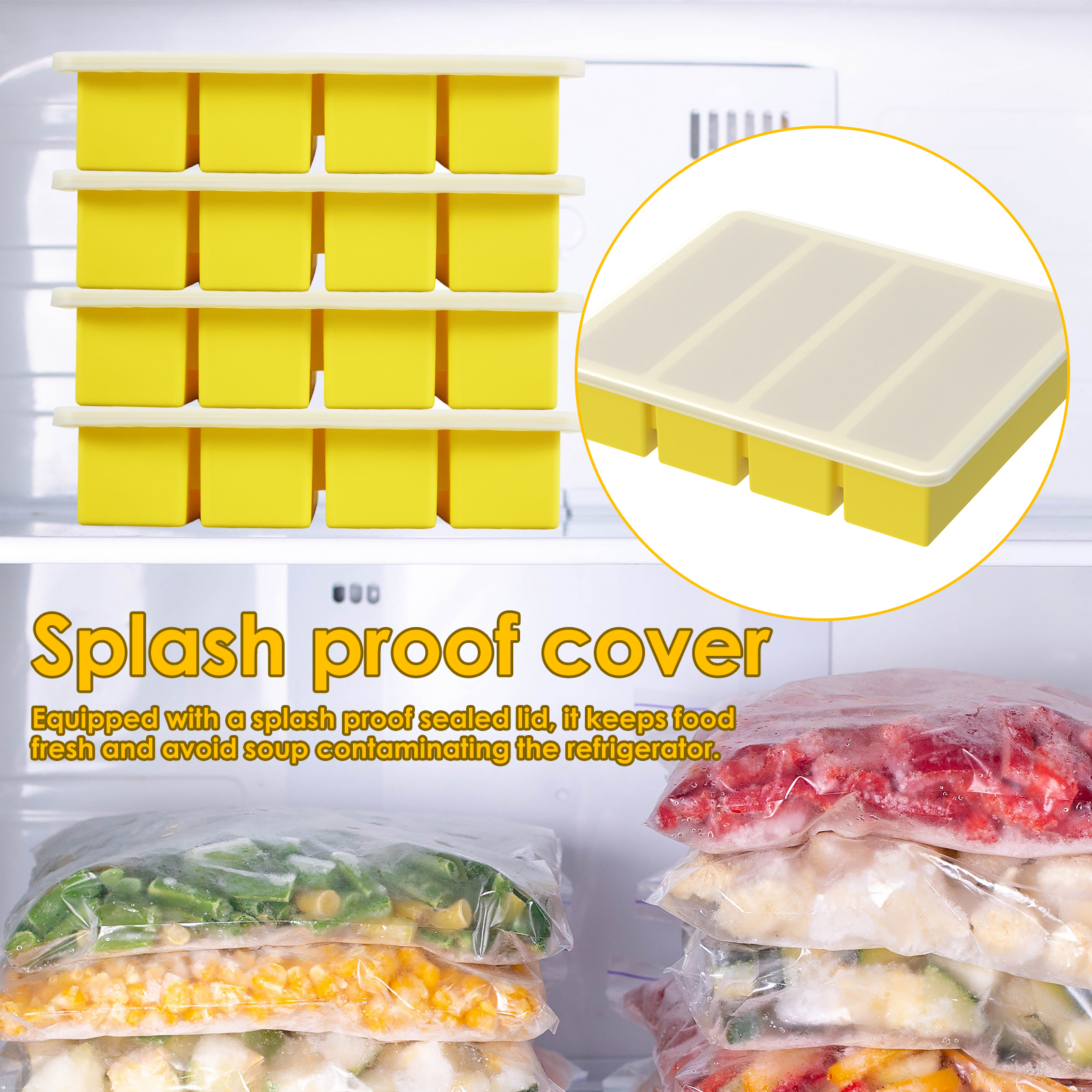 4 Pcs Silicone Freezer Molds E - Meal Prep Easy review and price