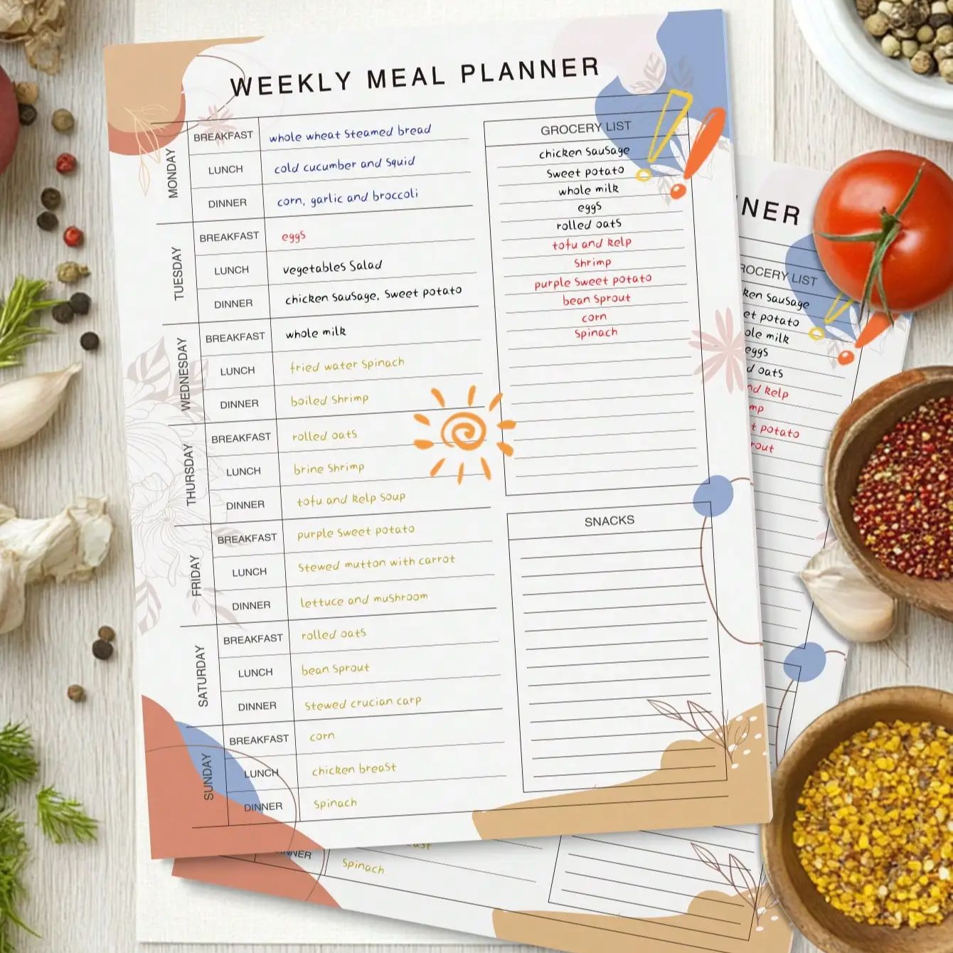 Magnetic Weekly Meal Planner P - Meal Prep Weekly review and price