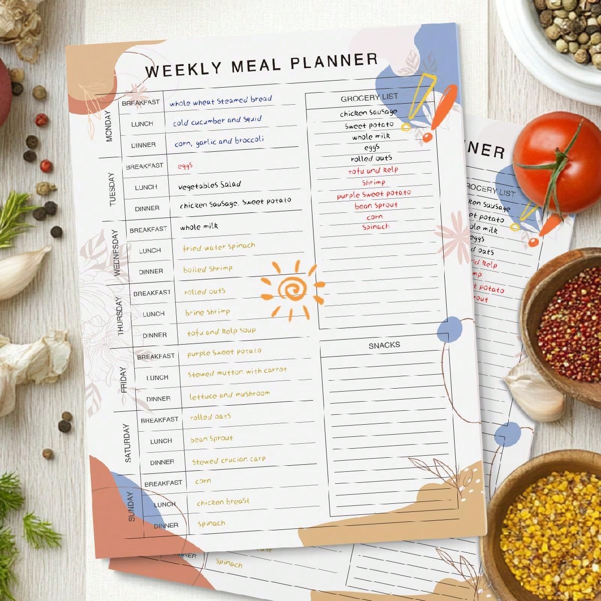 Magnetic Weekly Meal Planner P - Meal Prep Weekly review and price