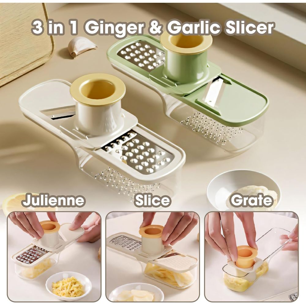 2-Pack 3-in-1 Ginger Garlic Mi - Mandoline Slicer Guard review and price