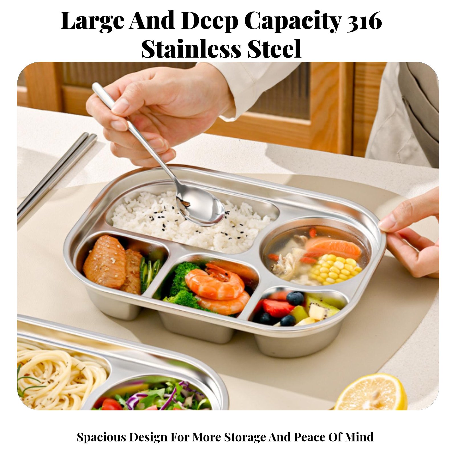 316 Stainless Steel Insulated  - Stainless Bento Box review and price