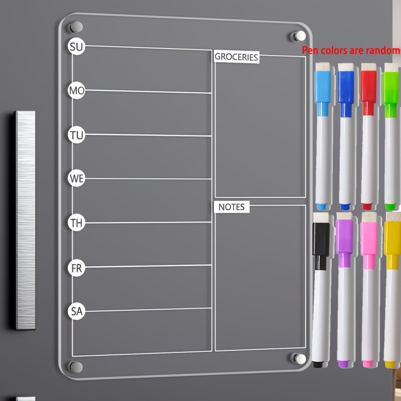 Acrylic Meal Planner Magnetic  - Meal Prep Weekly review and price