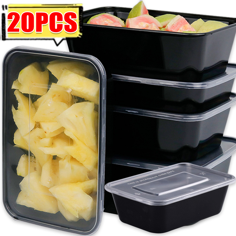 10/20x Food Storage Containers - Meal Prep Jars With Lids review and price