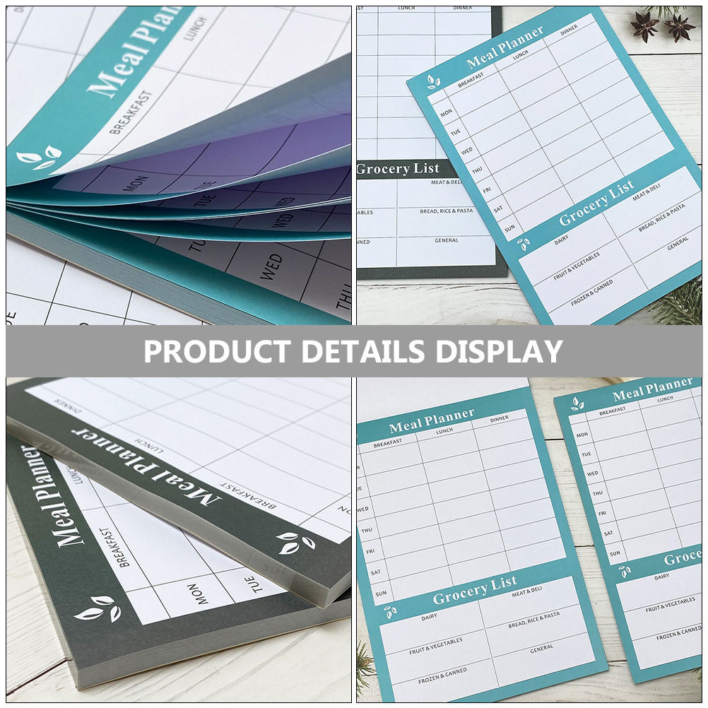2Pcs Weekly Meal Planner Noteb - Meal Prep Weekly review and price