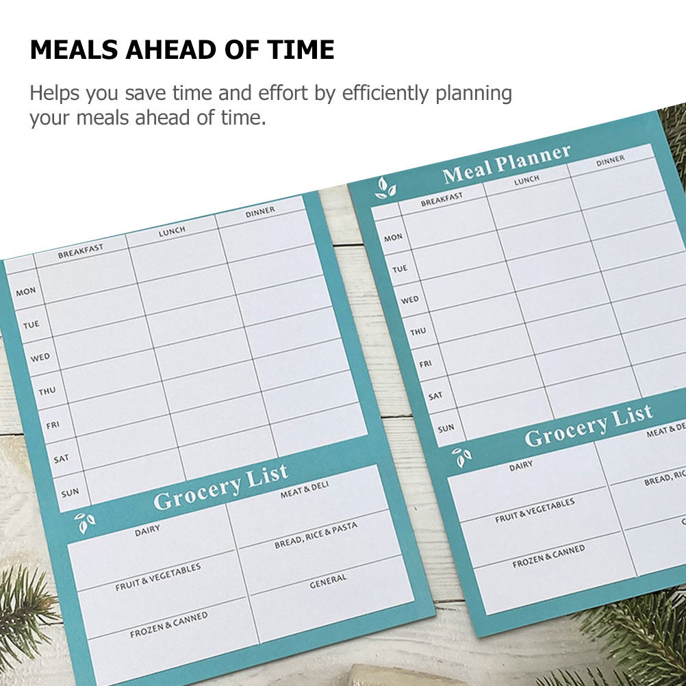 2Pcs Weekly Meal Planner Noteb - Meal Prep Weekly review and price