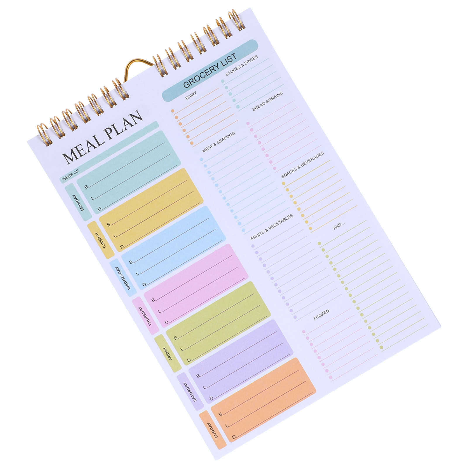Weekly Meal Planner Notebook A - Meal Prep Weekly review and price