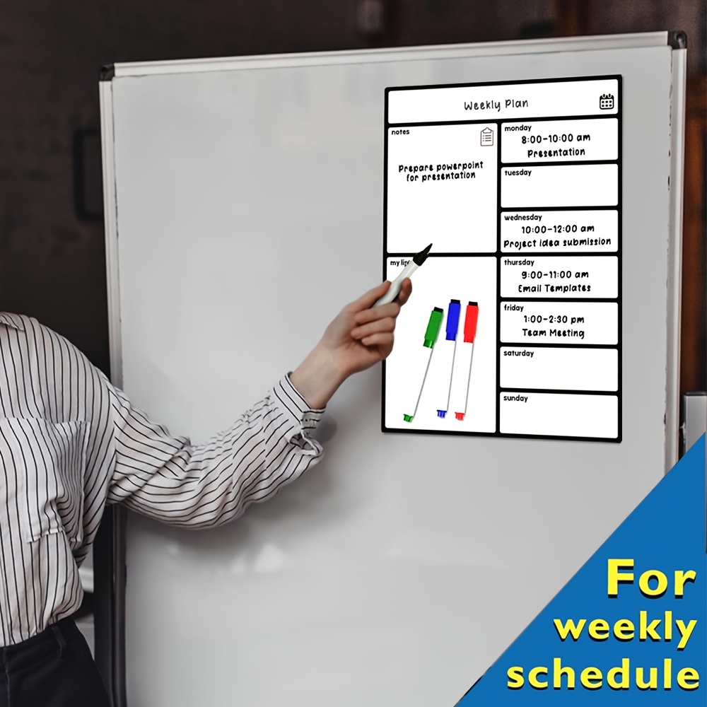 A3 Magnetic Whiteboard Fridge  - Meal Prep Weekly review and price