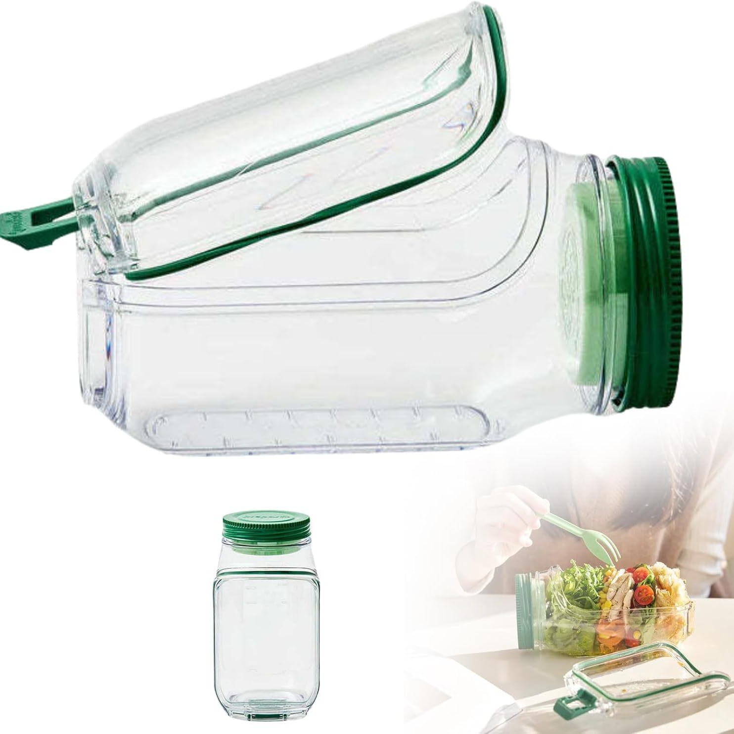Salad Pod Salad Jars with Lids - Meal Prep Jars With Lids review and price