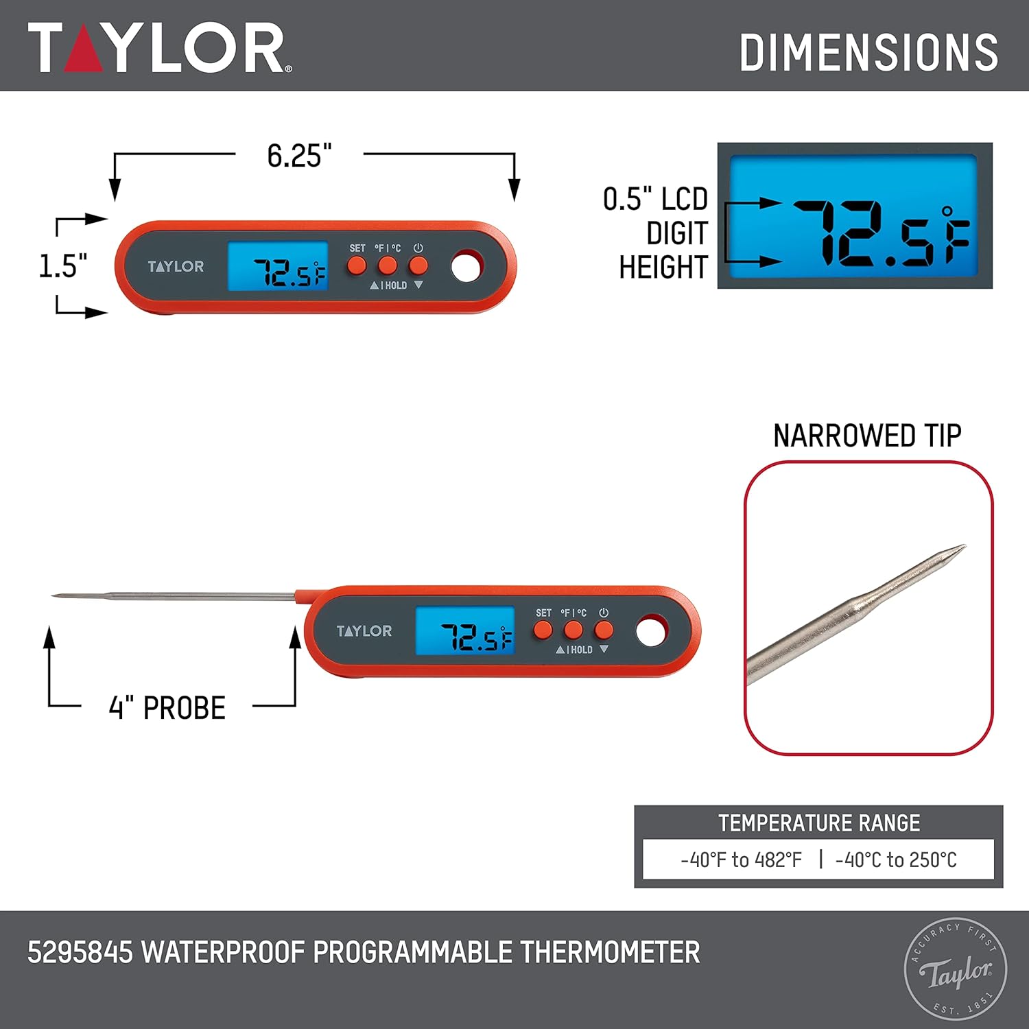 Digital Waterproof Meat Thermo - Meal Prep High Protein review and price