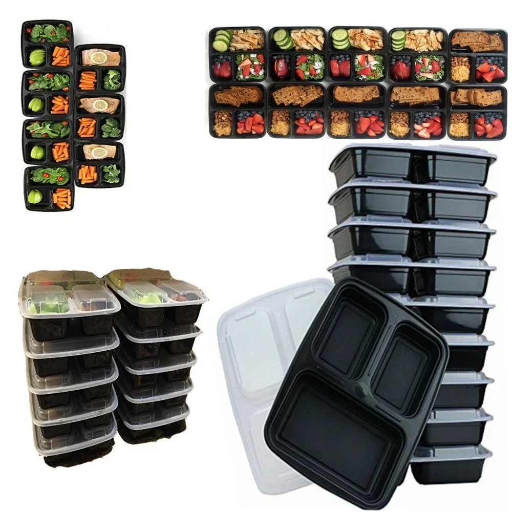7 Pack 3 Compartment Meal Prep - Meal Prep Jars With Lids review and price
