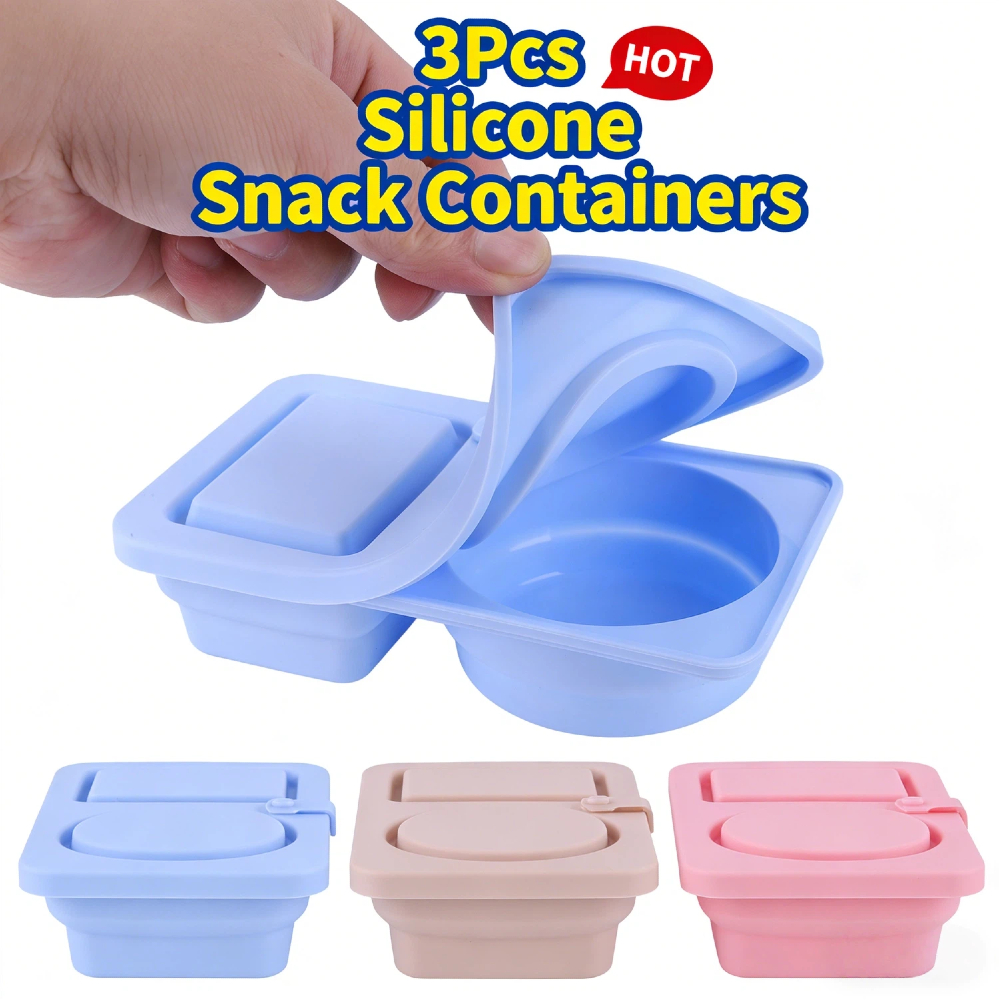 3Pcs Multi-Function 2 Grid Con - Meal Prep Jars With Lids review and price