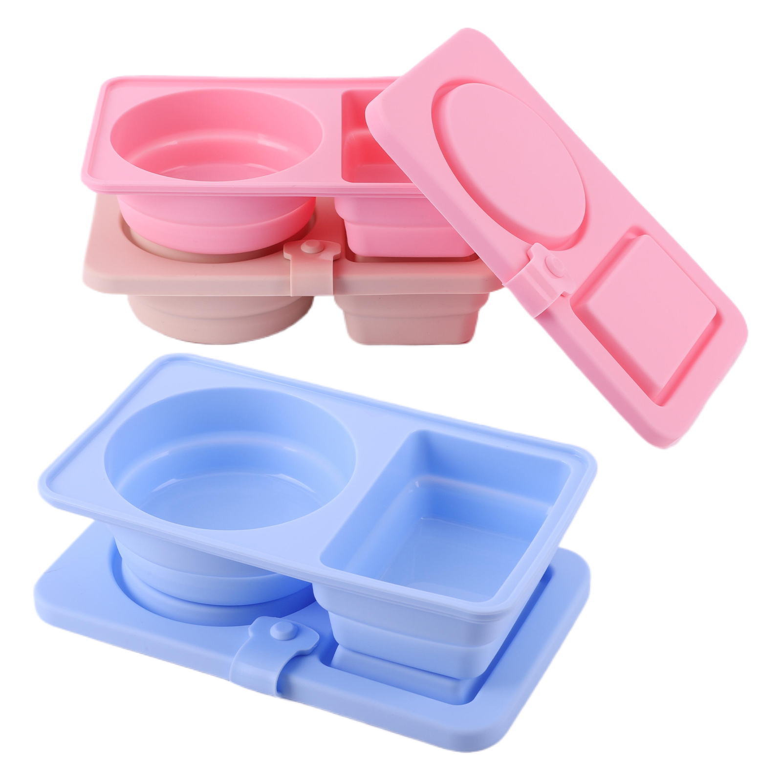 3Pcs Multi-Function 2 Grid Con - Meal Prep Jars With Lids review and price