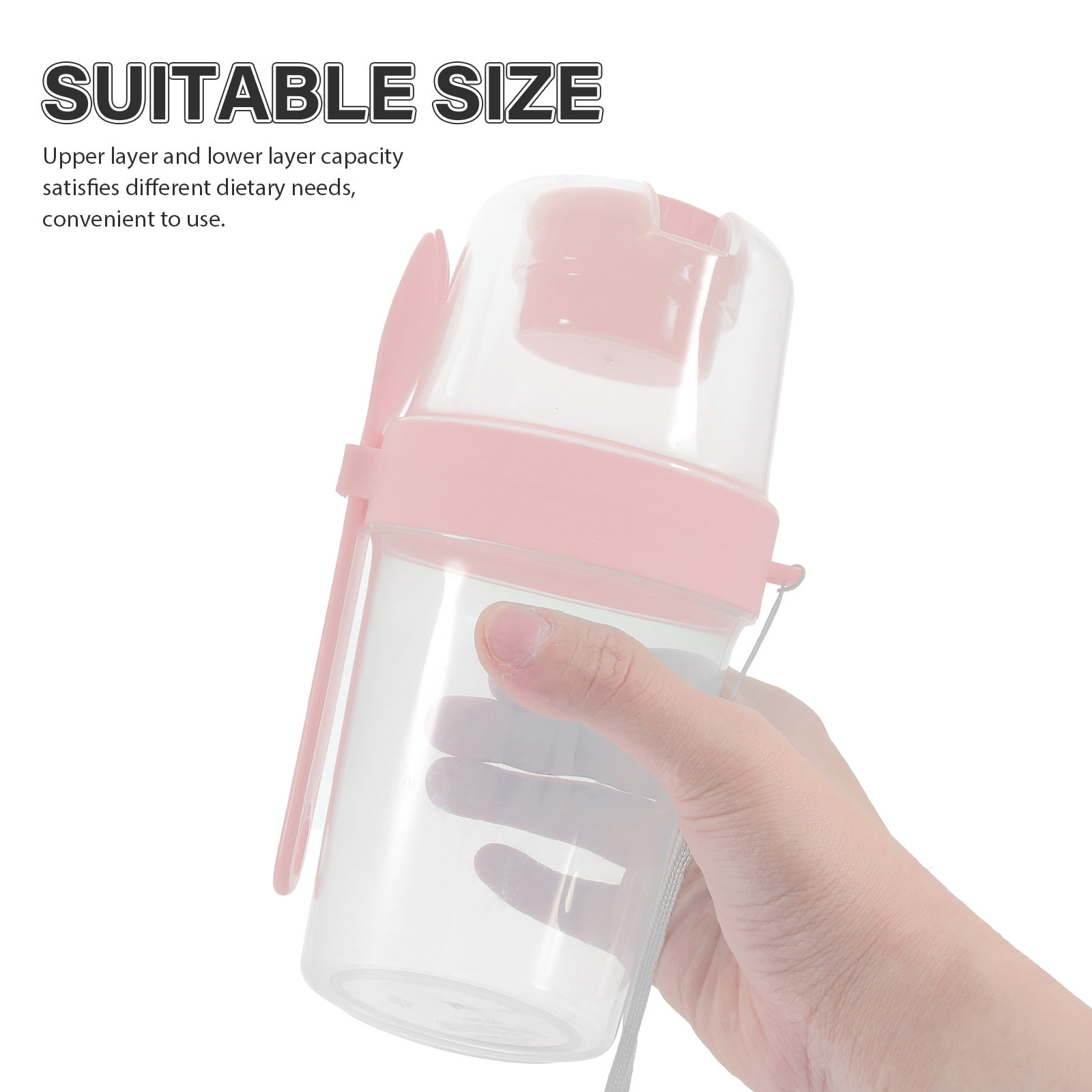 1Set Double-Layer Portable Sal - Meal Prep Jars With Lids review and price
