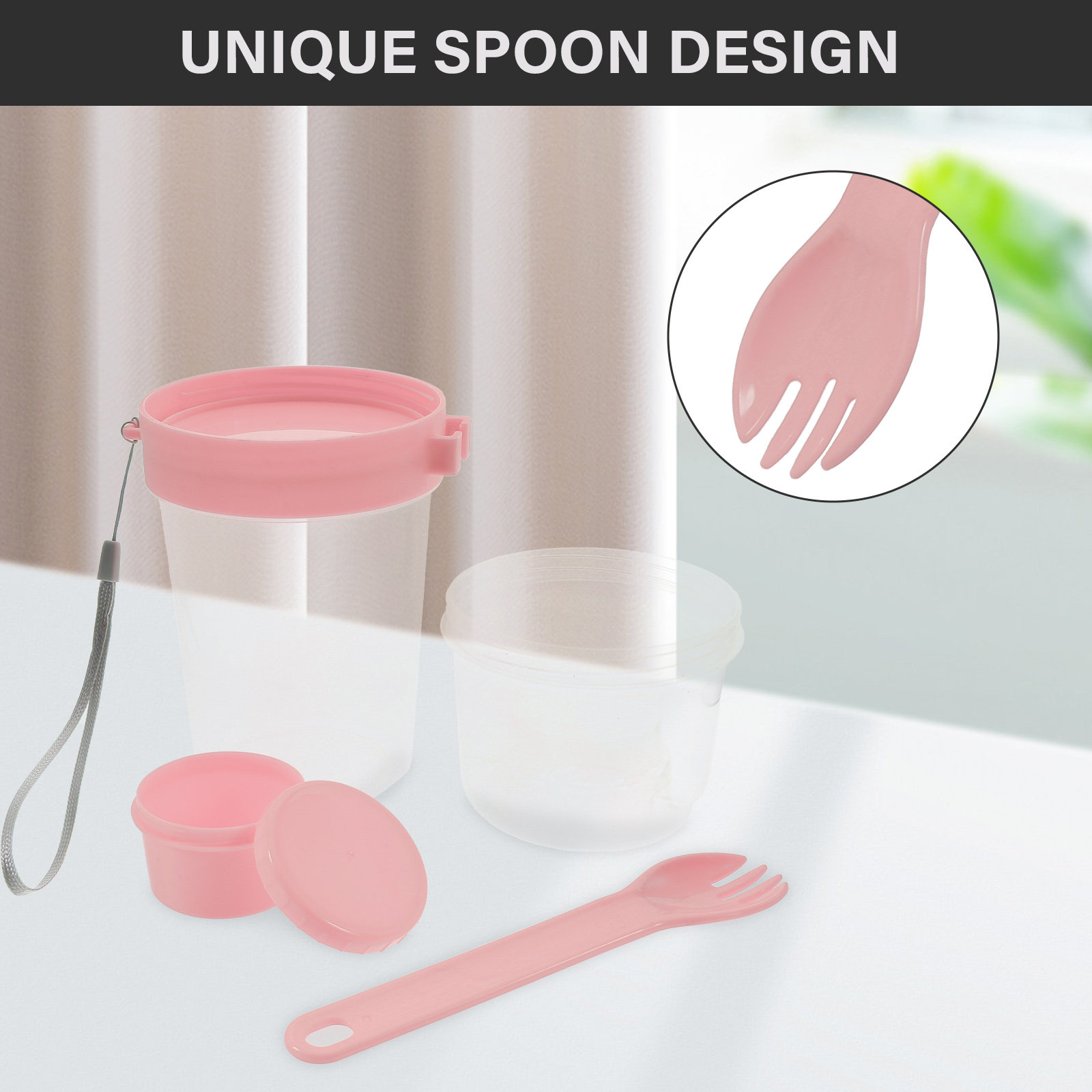 1Set Double-Layer Portable Sal - Meal Prep Jars With Lids review and price