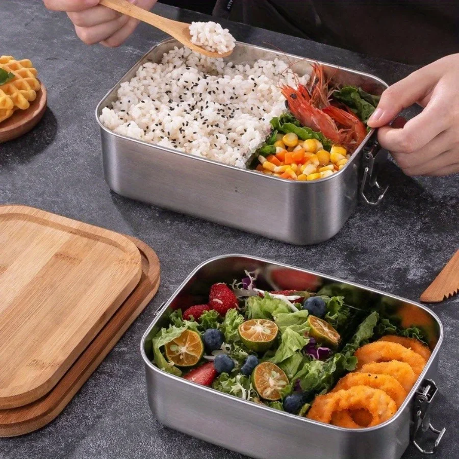 New 304 stainless steel bamboo - Stainless Bento Box review and price