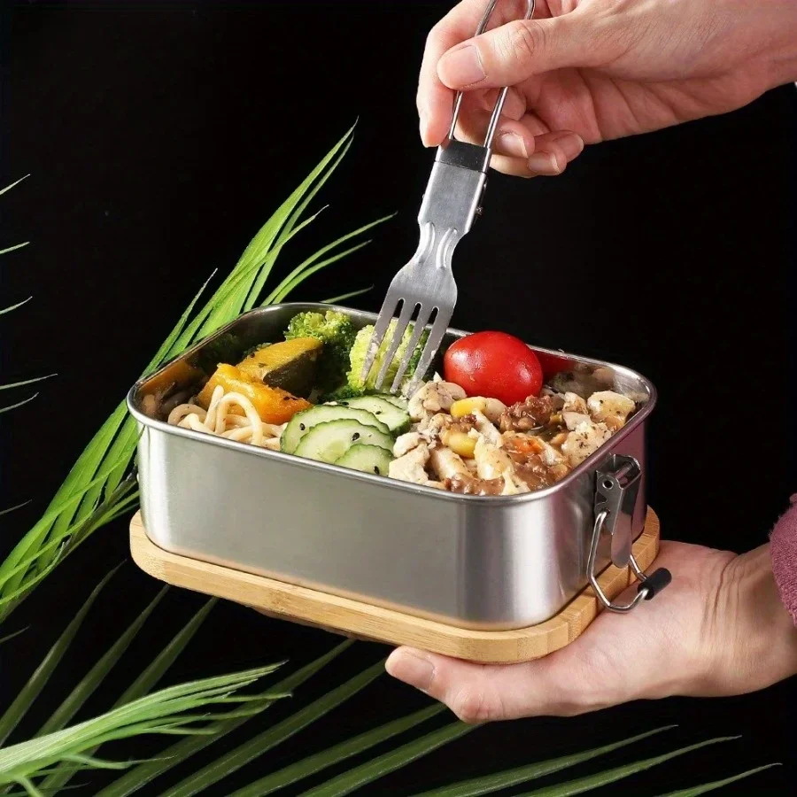 New 304 stainless steel bamboo - Stainless Bento Box review and price