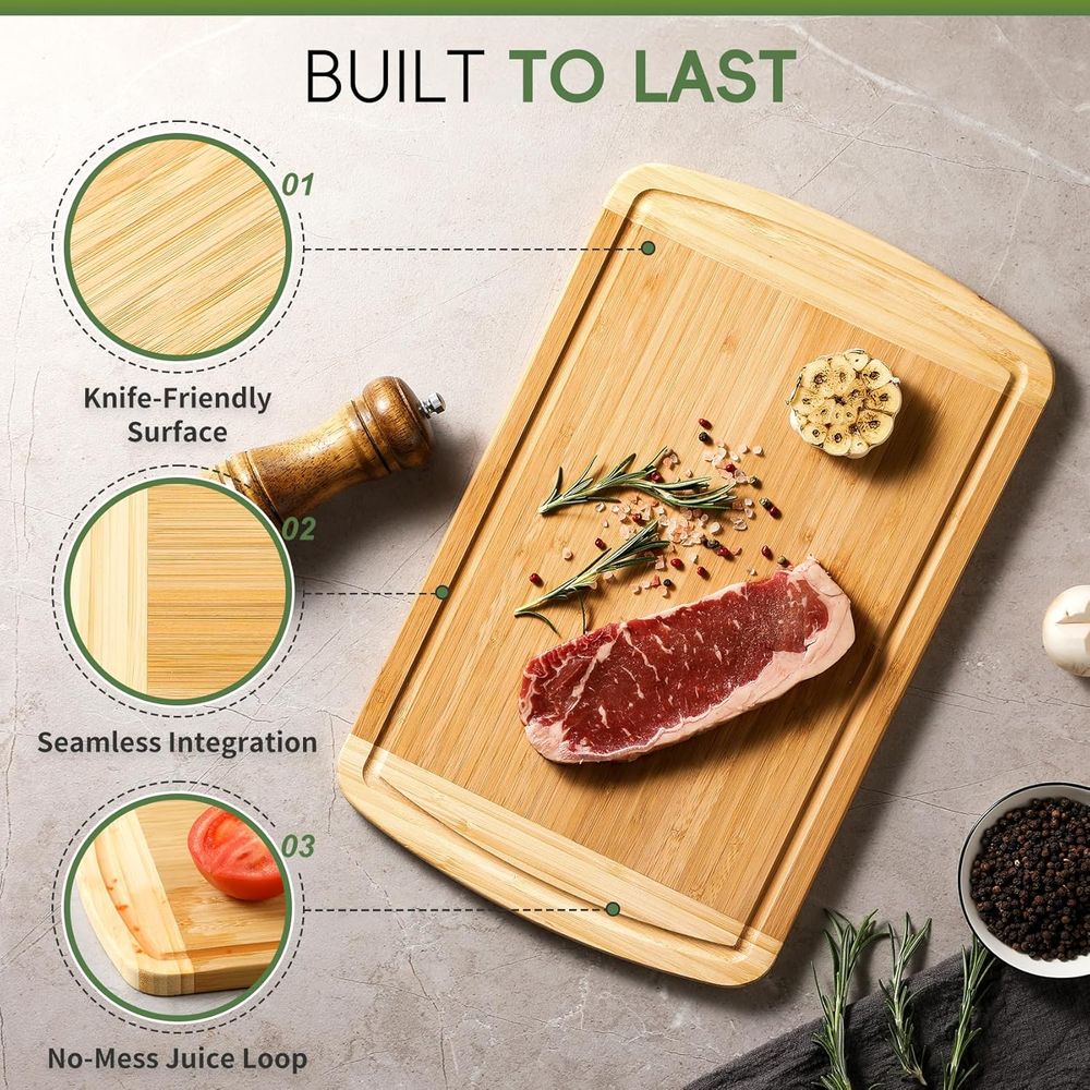 Organic Bamboo Cutting Board S - Meal Prep Juice review and price