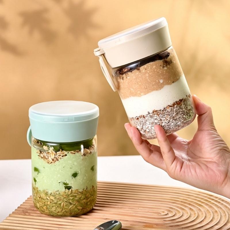 Overnight Oat Container with L - Meal Prep Oatmeal review and price