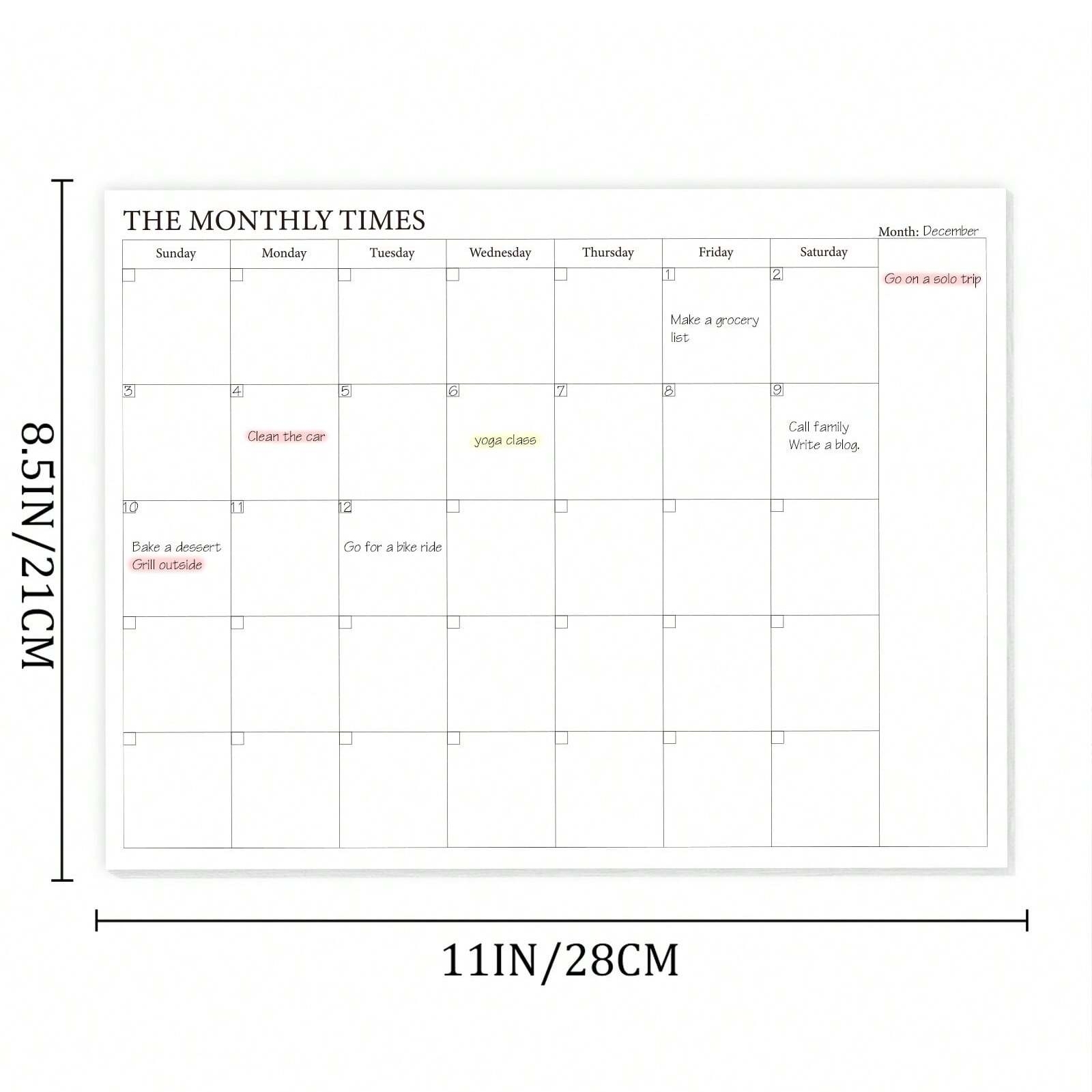 2 Pack Undated Monthly Planner - Meal Prep Weekly review and price