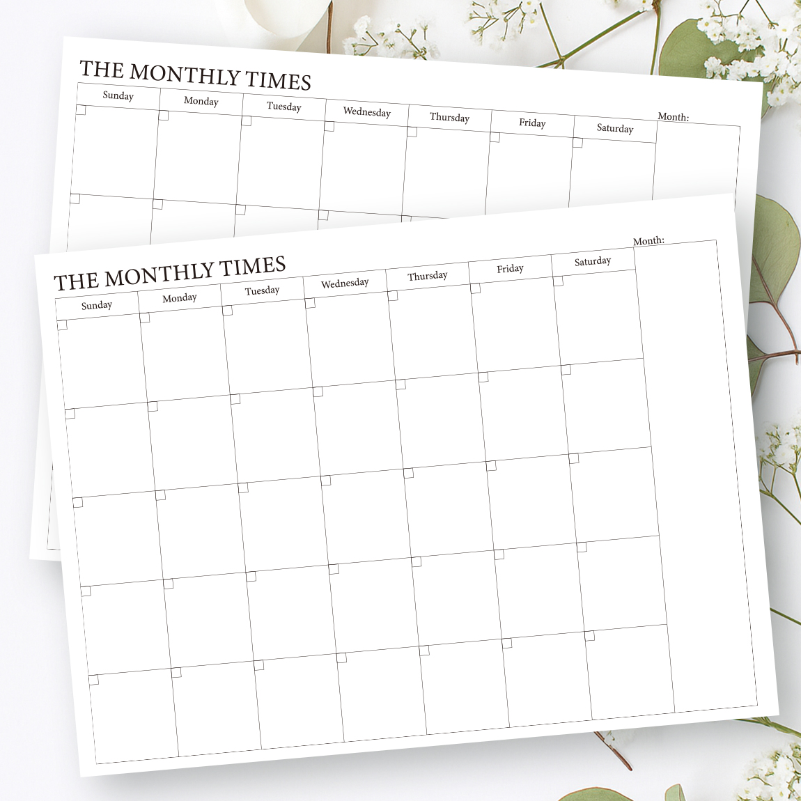 2 Pack Undated Monthly Planner - Meal Prep Weekly review and price