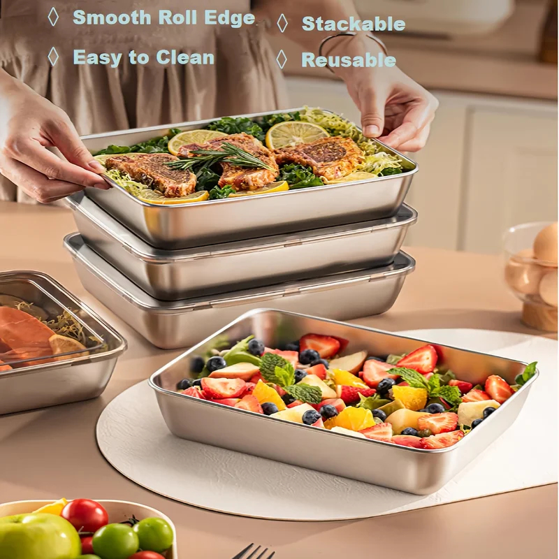 3pcs Stainless Steel Food Cont - Stainless Bento Box review and price