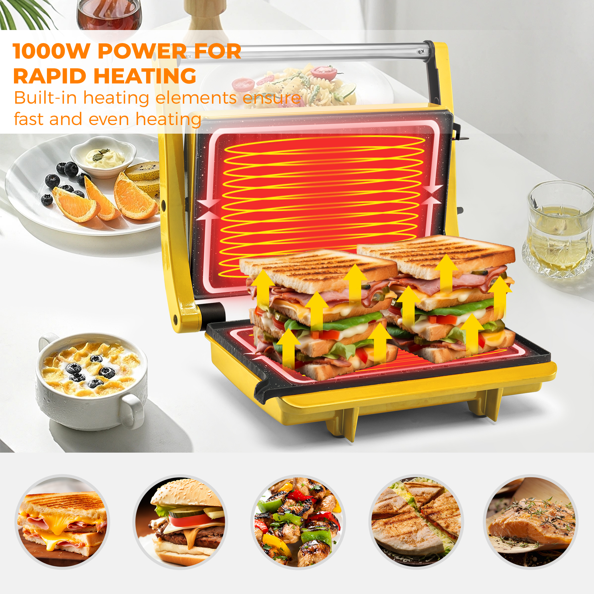 Panini Sandwich Breakfast Make - Breakfast Sandwich Press review and price