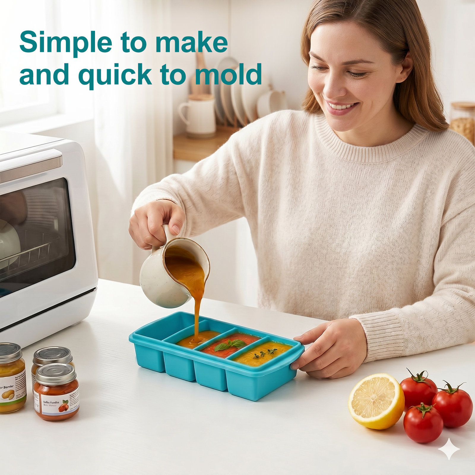 Silicone Soup Freezer Tray wit - Meal Prep Oatmeal review and price