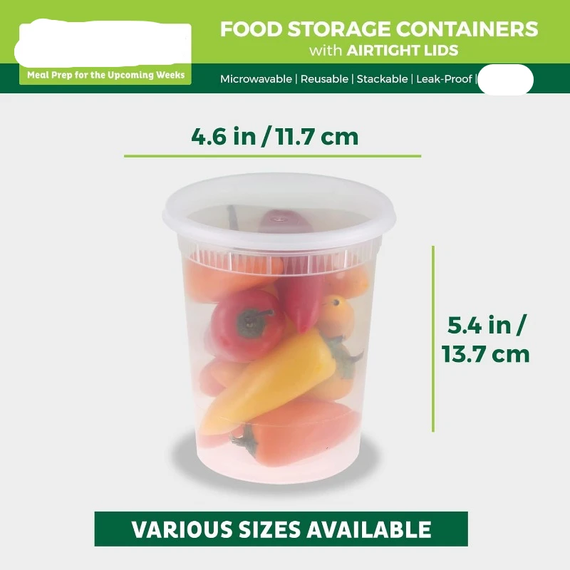 [24 Set] 8oz-32 Oz Plastic Del - Meal Prep Freezer review and price