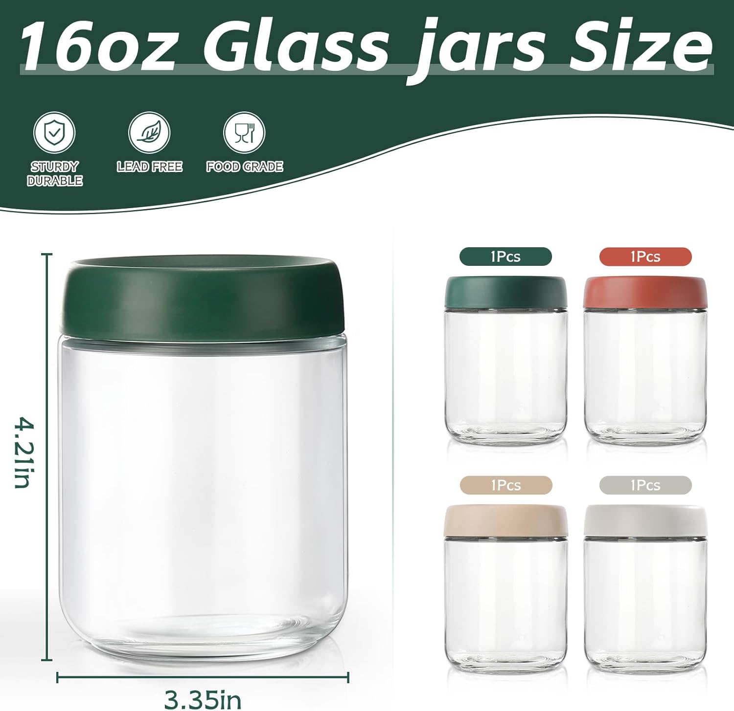 Glass Overnight Oats Container - Meal Prep Jars With Lids review and price