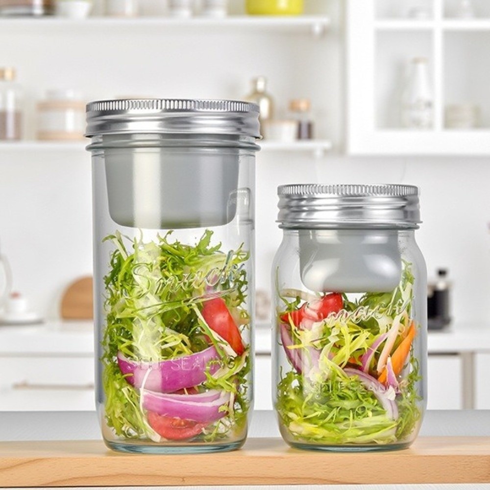 16/24 Oz Salad Glass Jars Wide - Meal Prep Weekly review and price