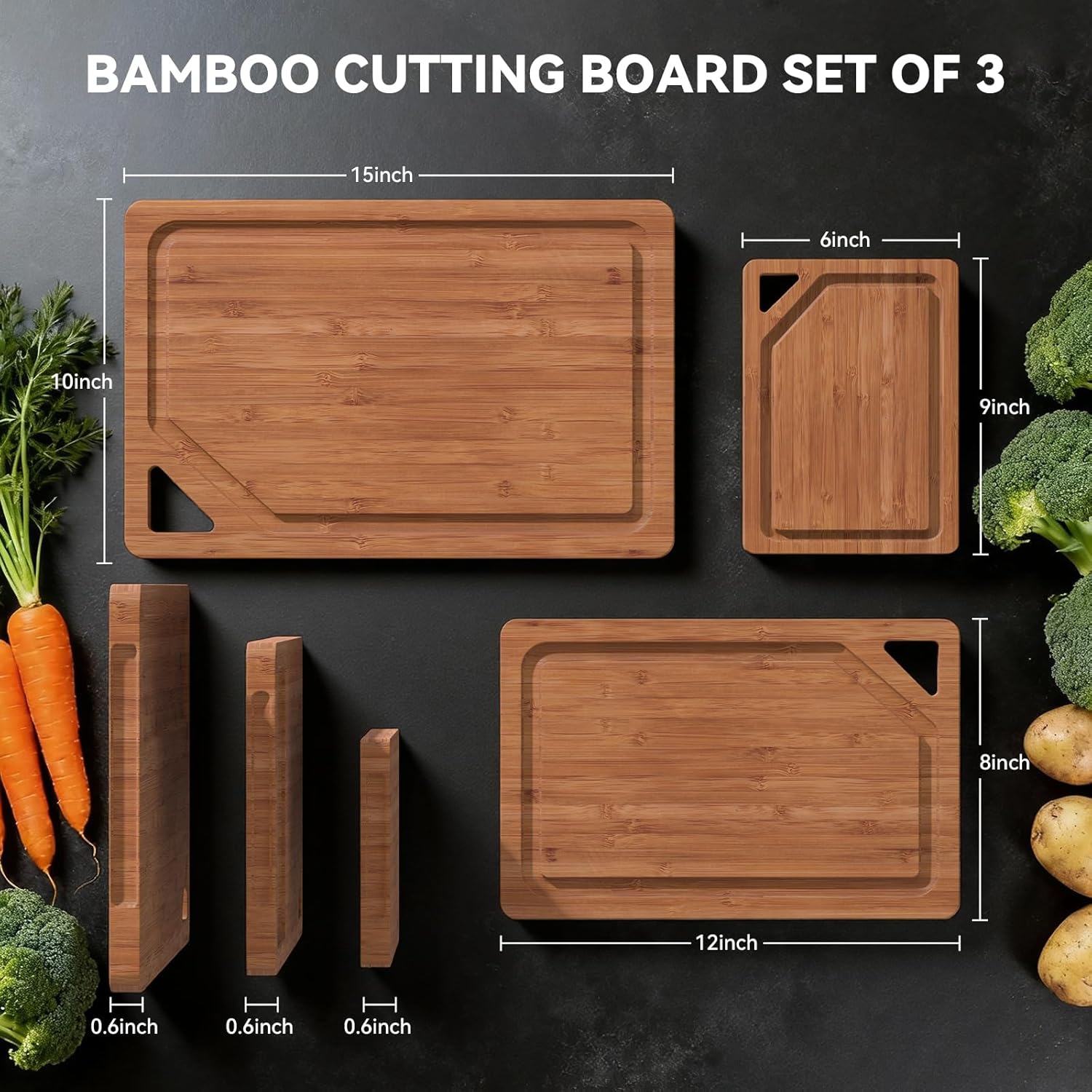 Bamboo Cutting Boards For Kitc - Meal Prep Juice review and price
