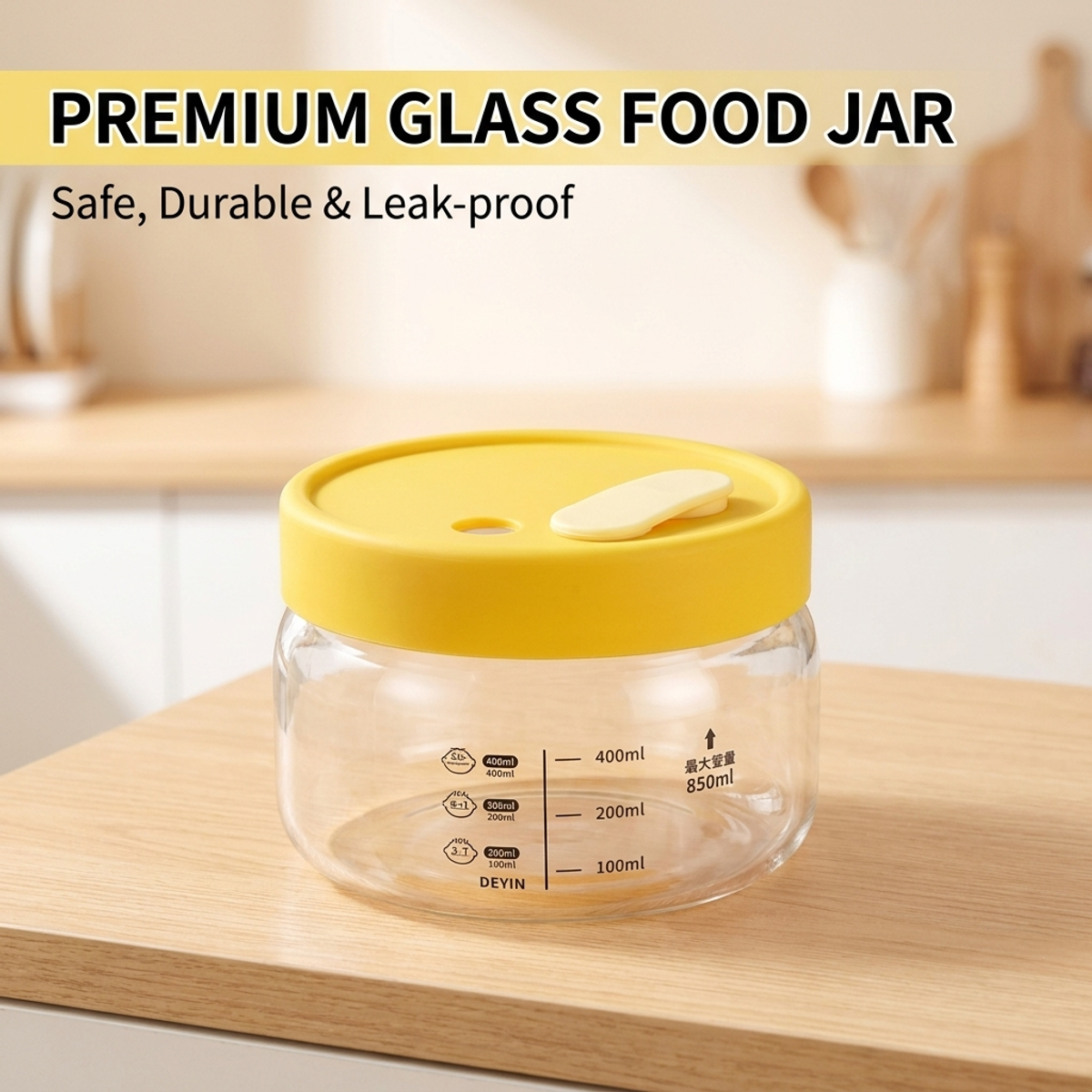 Leakproof Glass Food Storage C - Meal Prep Jars With Lids review and price