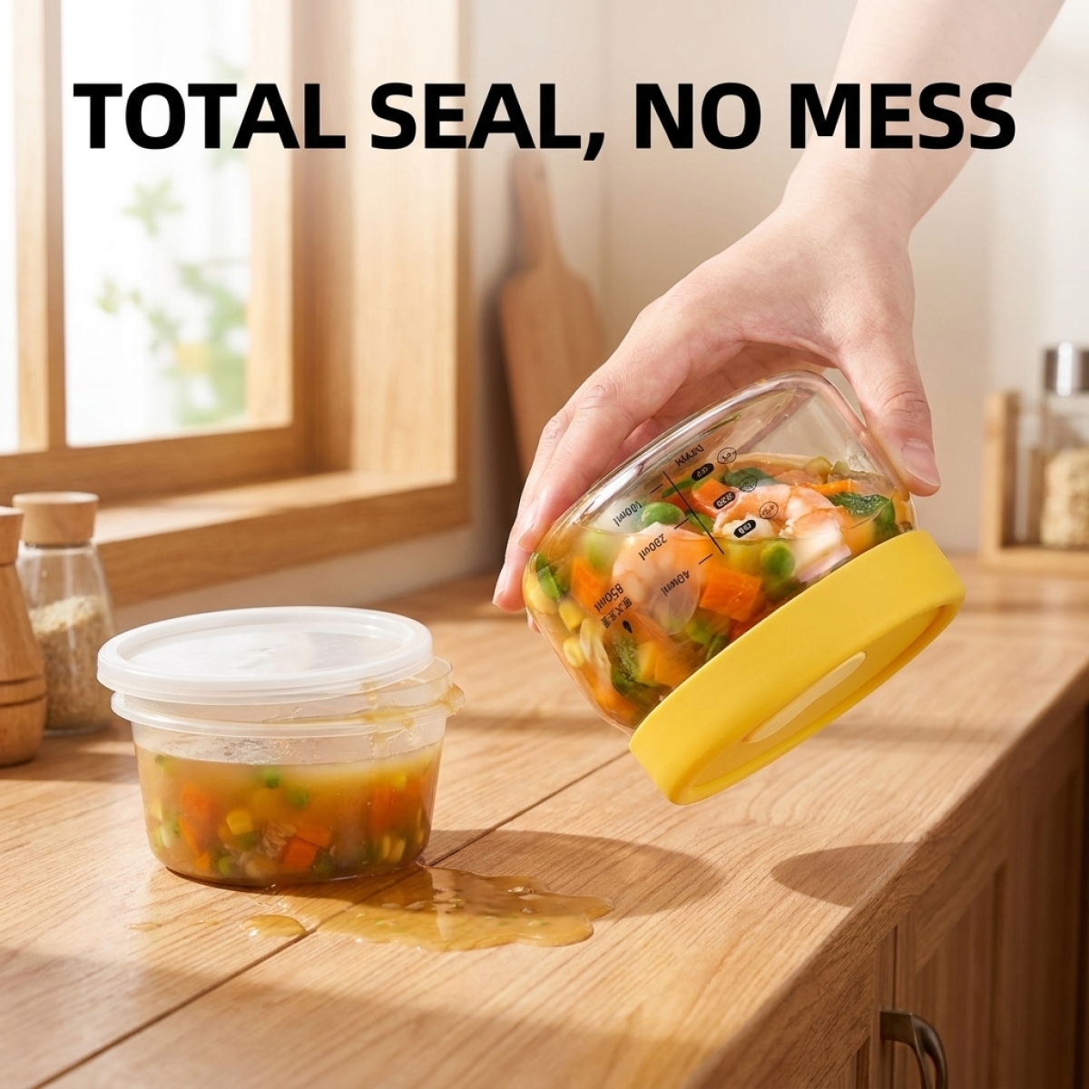 Leakproof Glass Food Storage C - Meal Prep Jars With Lids review and price