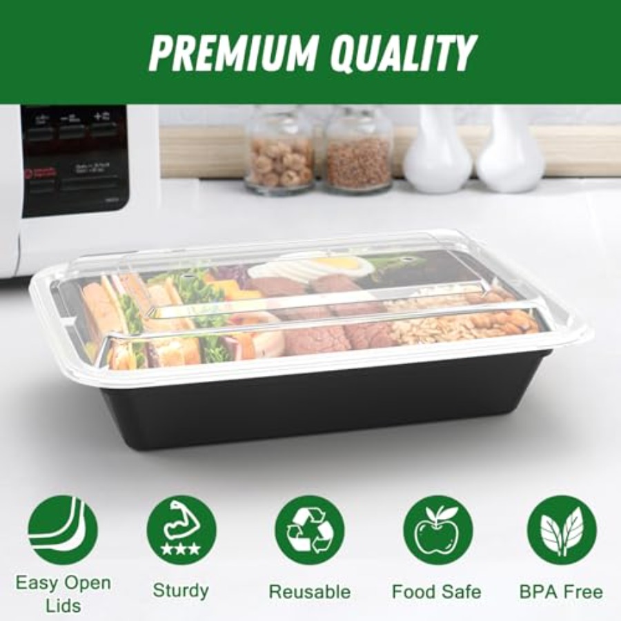 50 Pack 100-Piece 32 oz Meal P - Meal Prep Easy review and price
