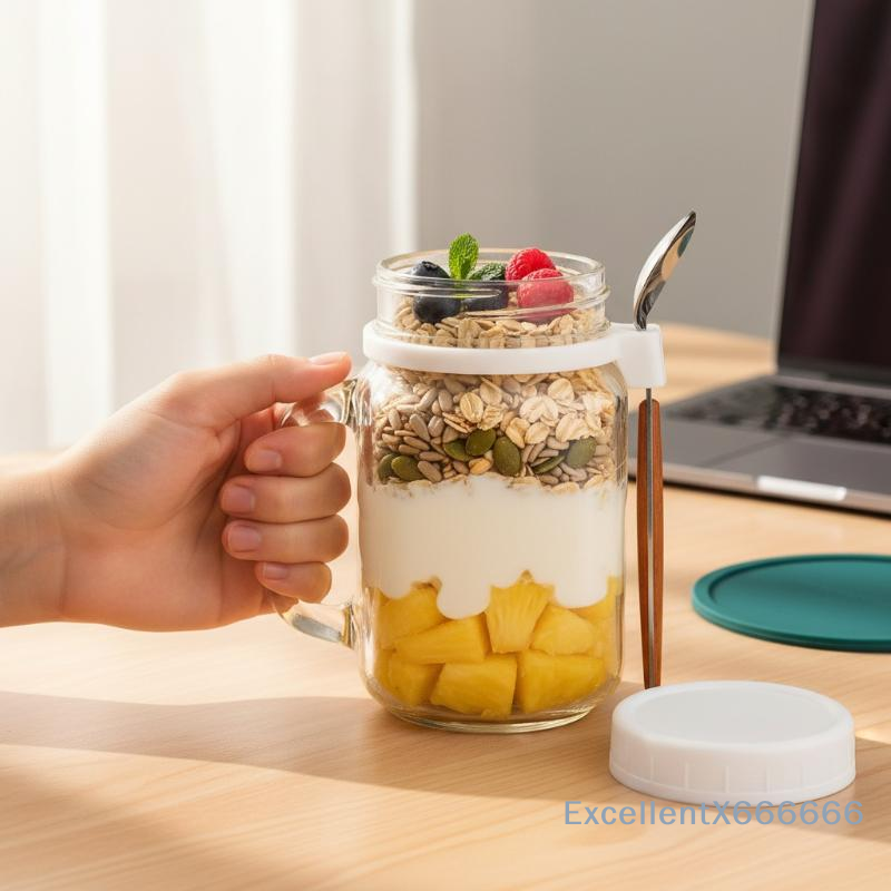 500ml Glass Container for Over - Meal Prep Jars With Lids review and price